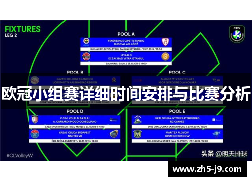 欧冠小组赛详细时间安排与比赛分析