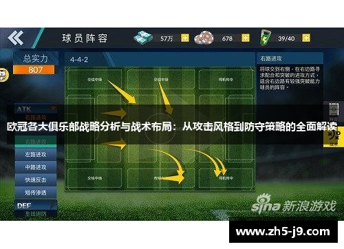 欧冠各大俱乐部战略分析与战术布局:从攻击风格到防守策略的全面解读 欧冠各大俱乐部战略分析与战术布局:从攻击风格到防守策略的全面解读